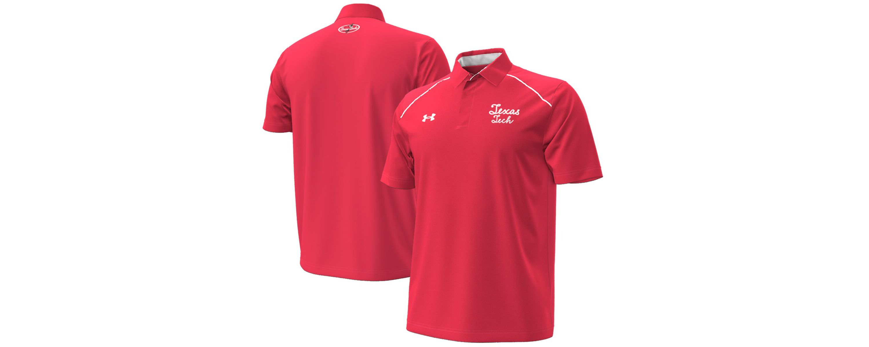 Texas Tech Red Raiders NCAA Under Armour Texas Tech Raiders Throwback Cursive Polo