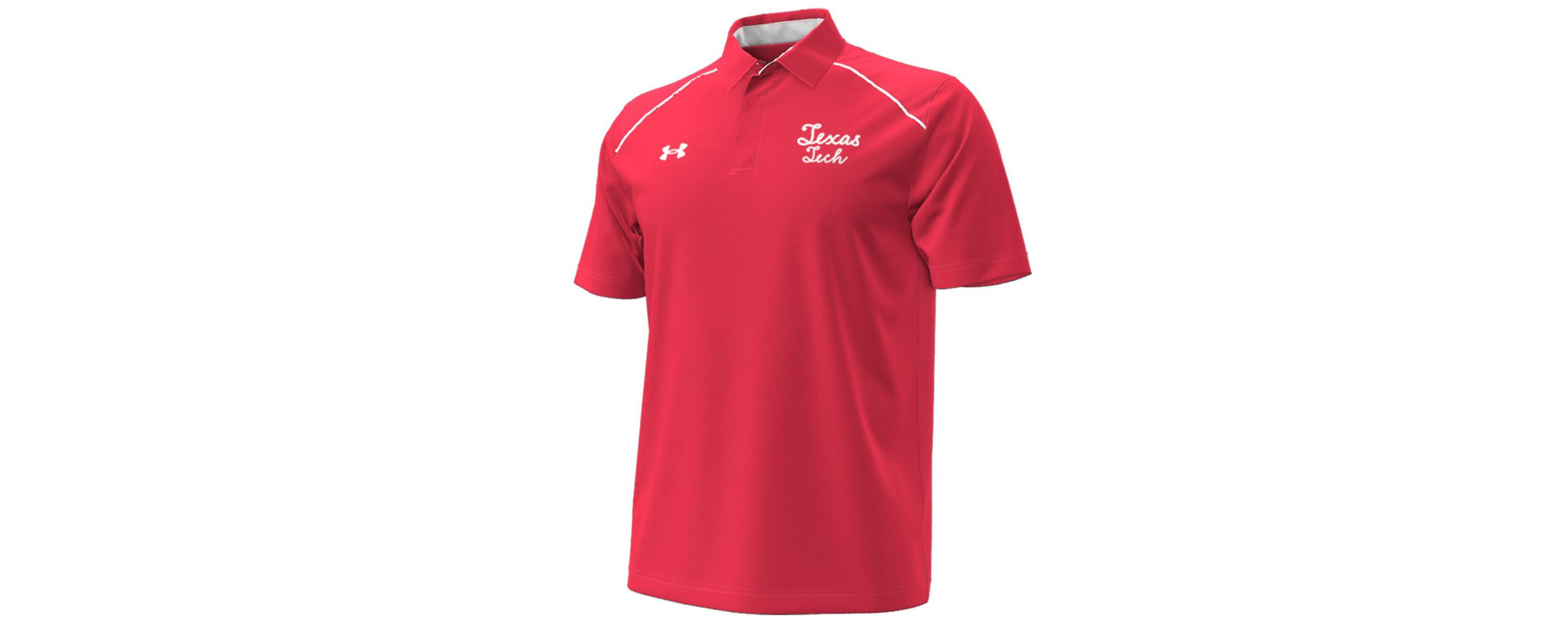 Texas Tech Red Raiders NCAA Under Armour Texas Tech Raiders Throwback Cursive Polo