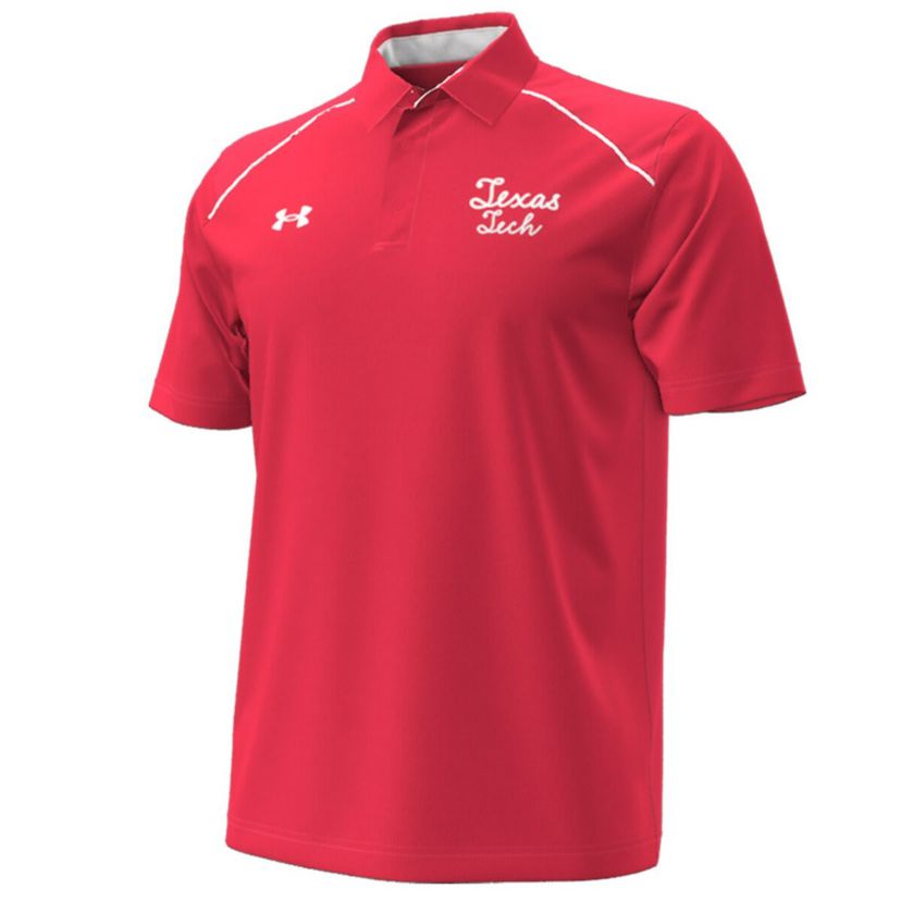 Texas Tech Red Raiders NCAA Under Armour Texas Tech Raiders Throwback Cursive Polo