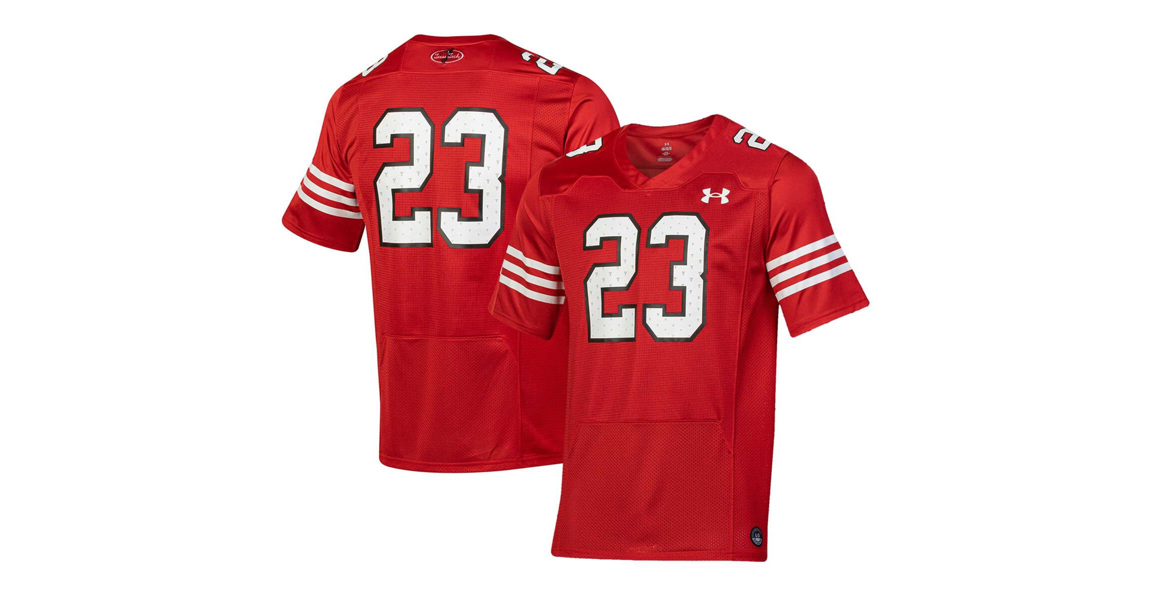 Texas Tech Red Raiders NCAA Under Armour #23 Texas Tech Raiders Throwback Replica Jersey