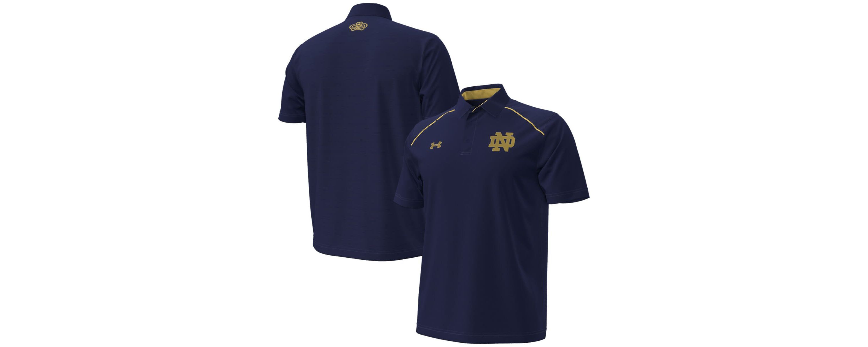 NCAA Under Armour Notre Dame Fighting Irish 2023 Aer Lingus NCAA Football Classic Polo