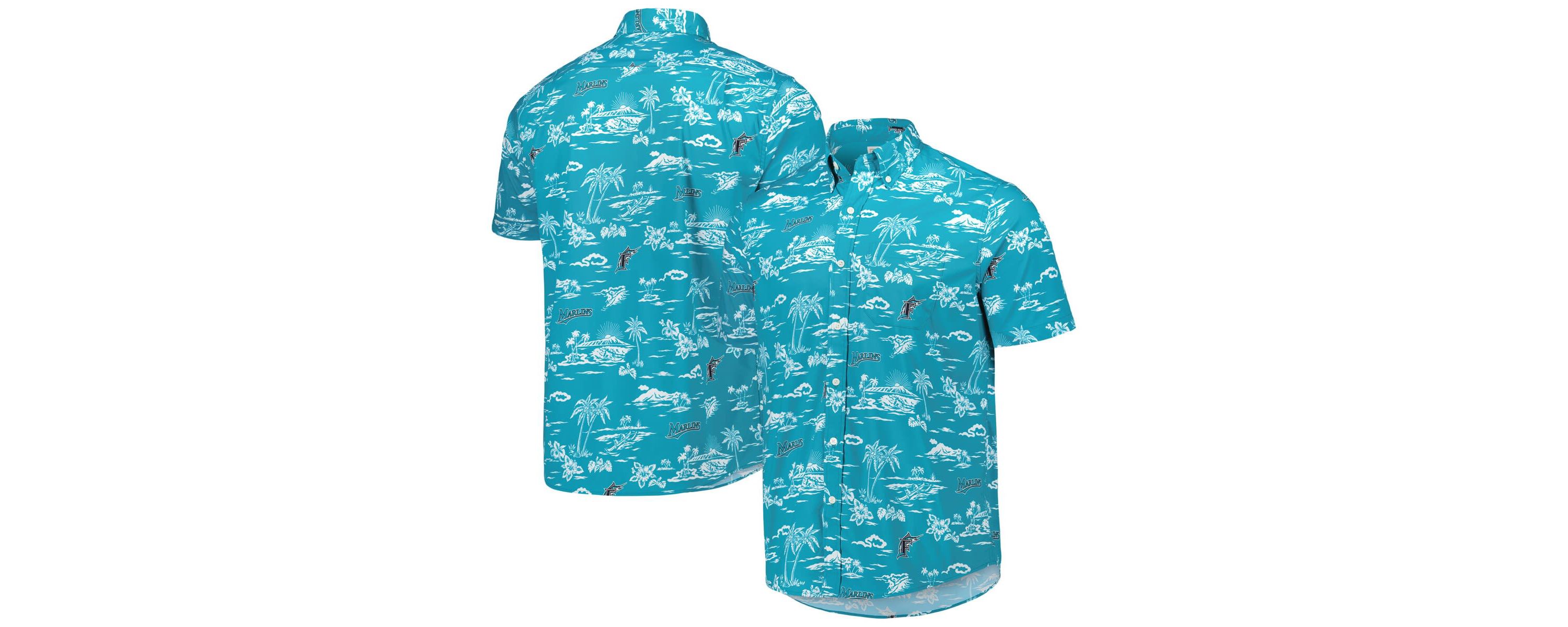 MLB Miami Marlins Kekai Button-Down Shirt