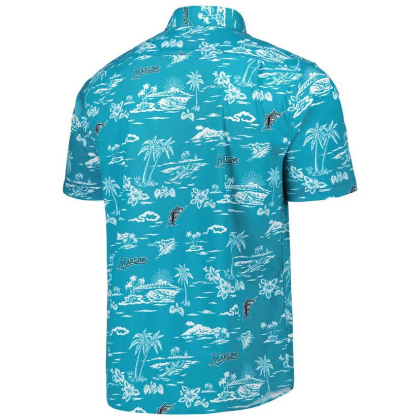 MLB Miami Marlins Kekai Button-Down Shirt