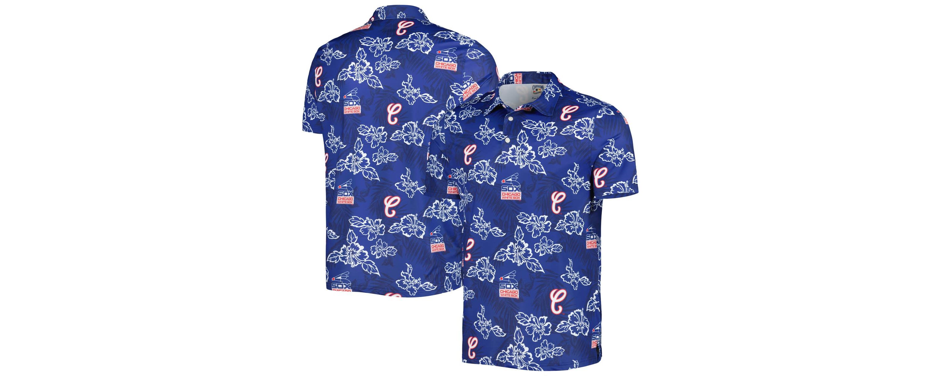 Chicago White Sox MLB Chicago Sox Cooperstown Collection Puamana Print Polo