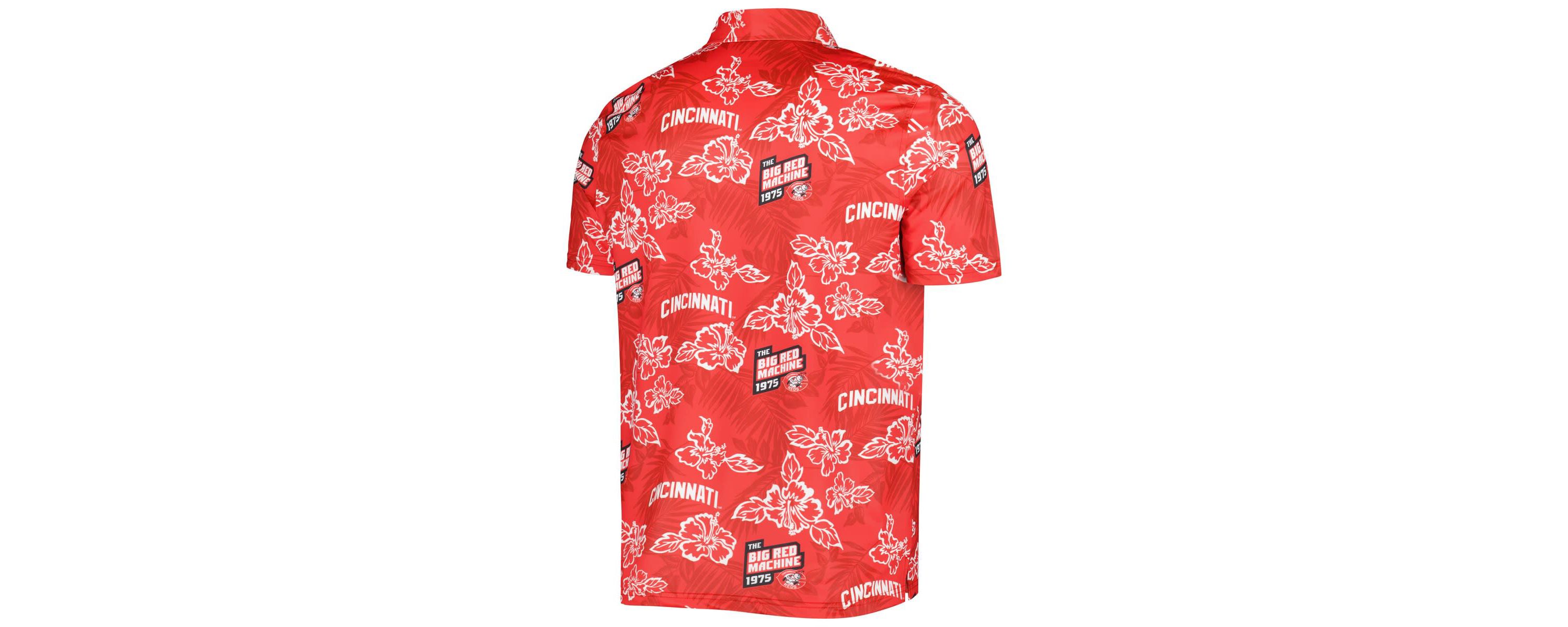 MLB Cincinnati Reds Cooperstown Collection Puamana Print Polo