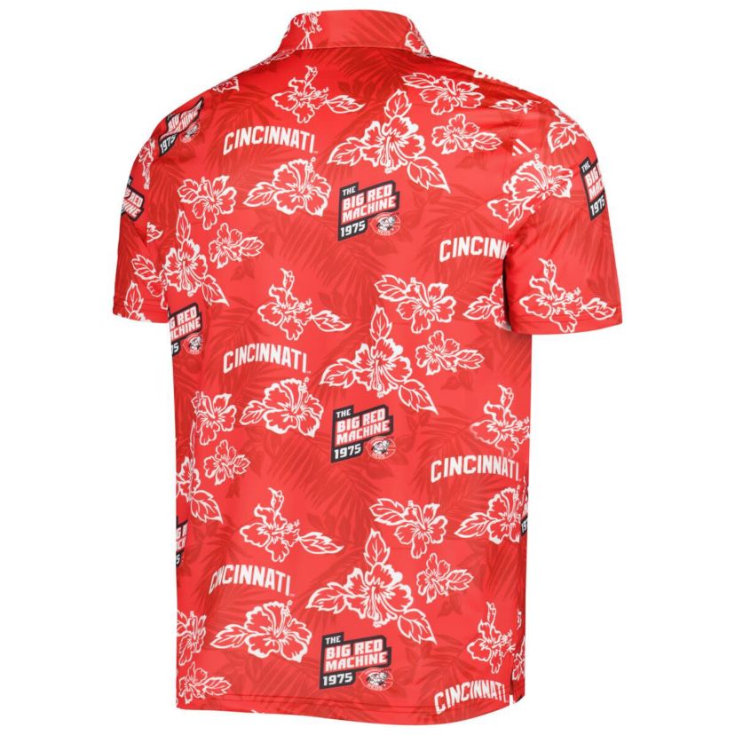 MLB Cincinnati Reds Cooperstown Collection Puamana Print Polo