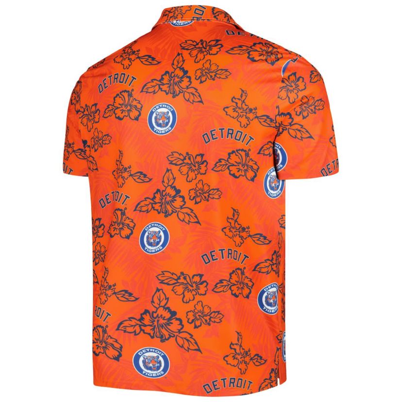 MLB Detroit Tigers Cooperstown Collection Puamana Print Polo