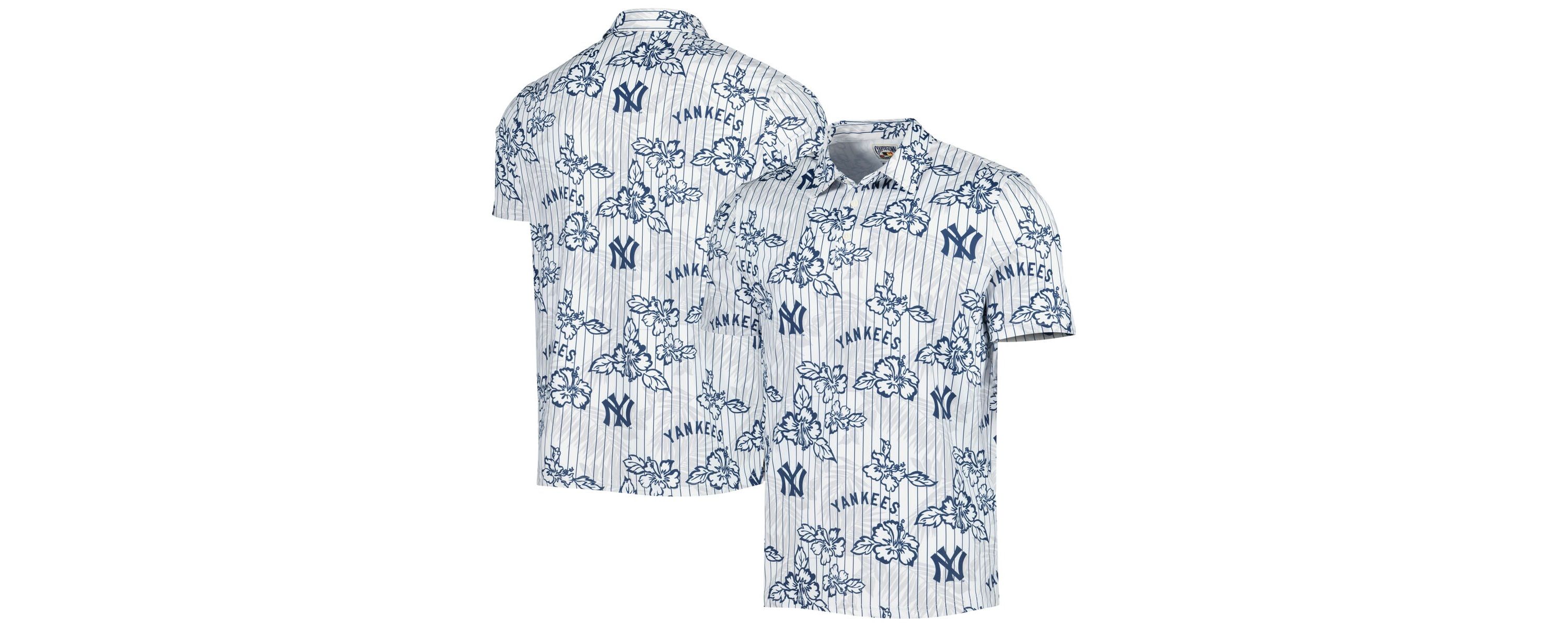 MLB New York Yankees Cooperstown Collection Puamana Print Polo
