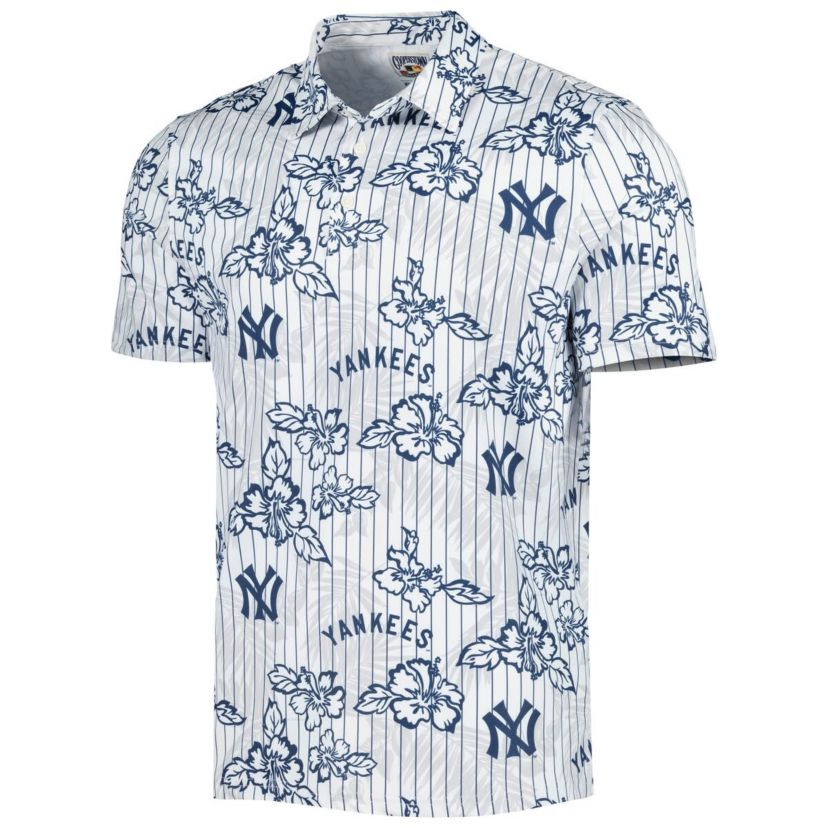 MLB New York Yankees Cooperstown Collection Puamana Print Polo