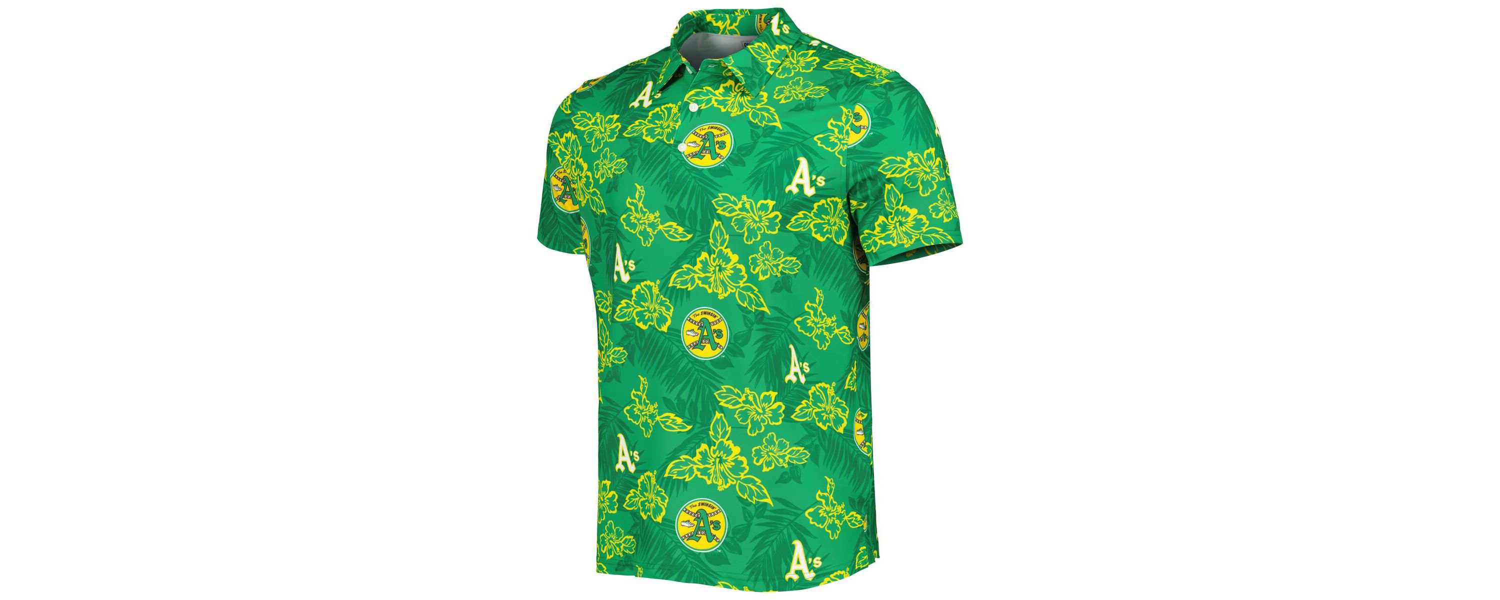 Oakland Athletics MLB Athletics Cooperstown Collection Puamana Print Polo