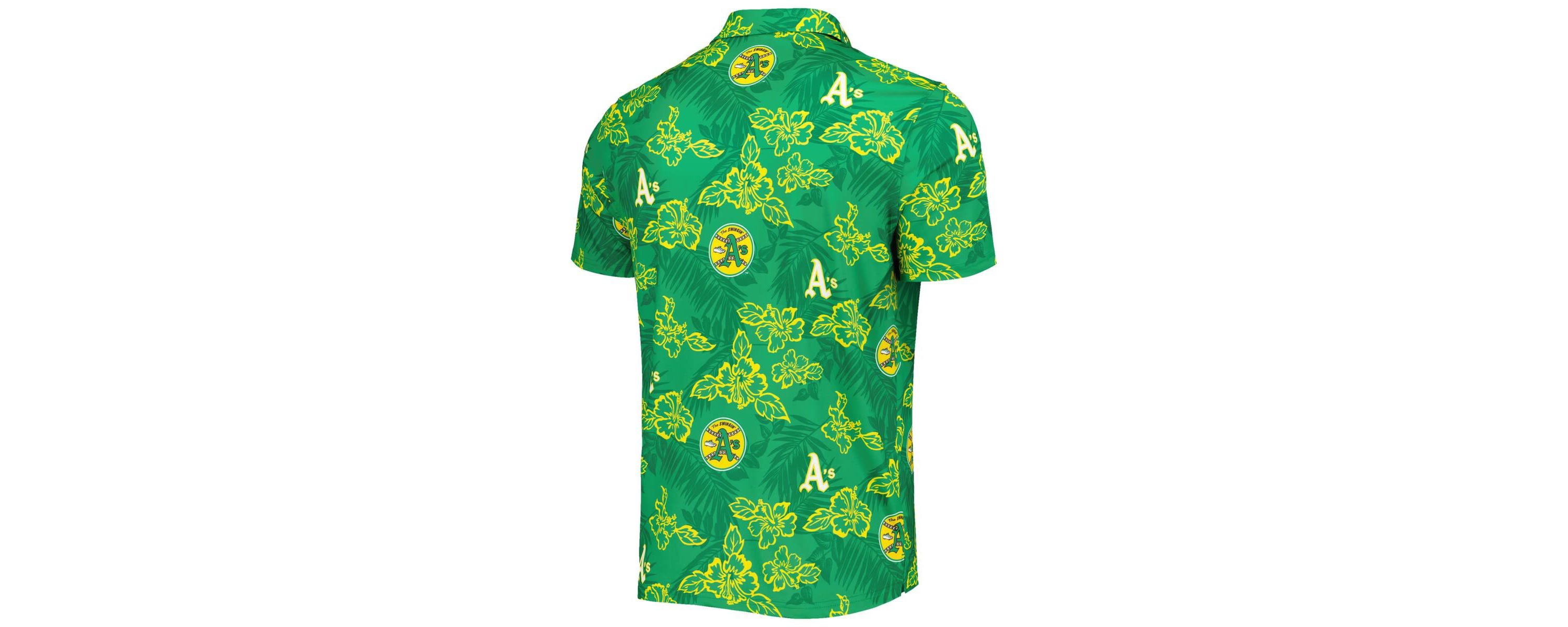 Oakland Athletics MLB Athletics Cooperstown Collection Puamana Print Polo