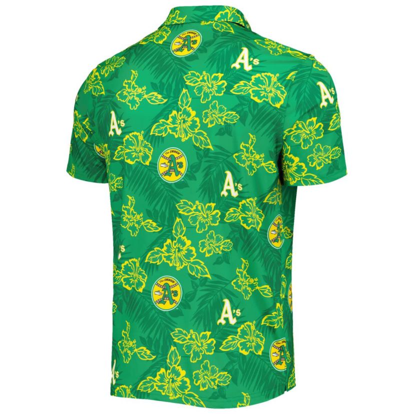 Oakland Athletics MLB Athletics Cooperstown Collection Puamana Print Polo