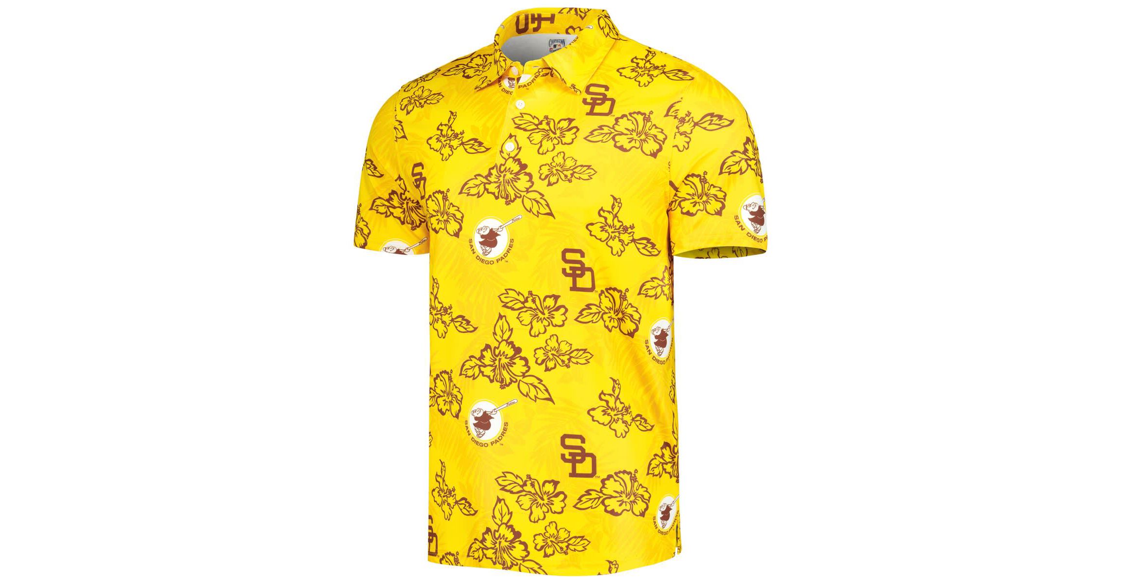 MLB San Diego Padres Cooperstown Collection Puamana Print Polo
