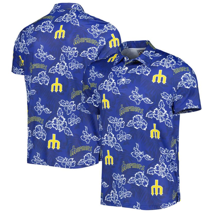 MLB Seattle Mariners Cooperstown Collection Puamana Print Polo