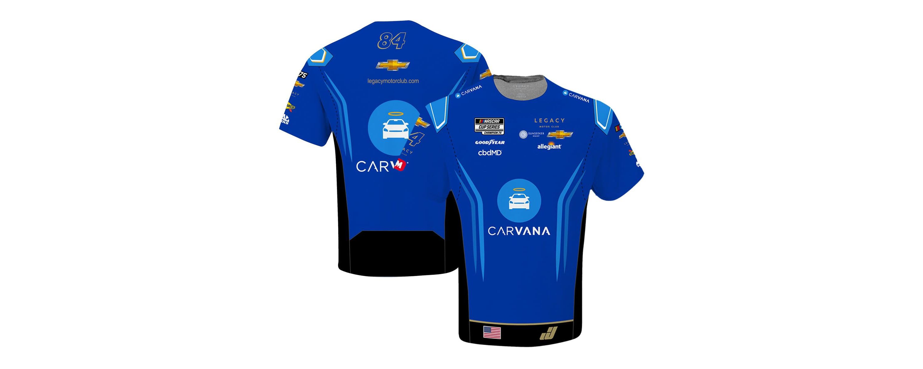 NASCAR Jimmie Johnson Carvana Sublimated Uniform T-Shirt