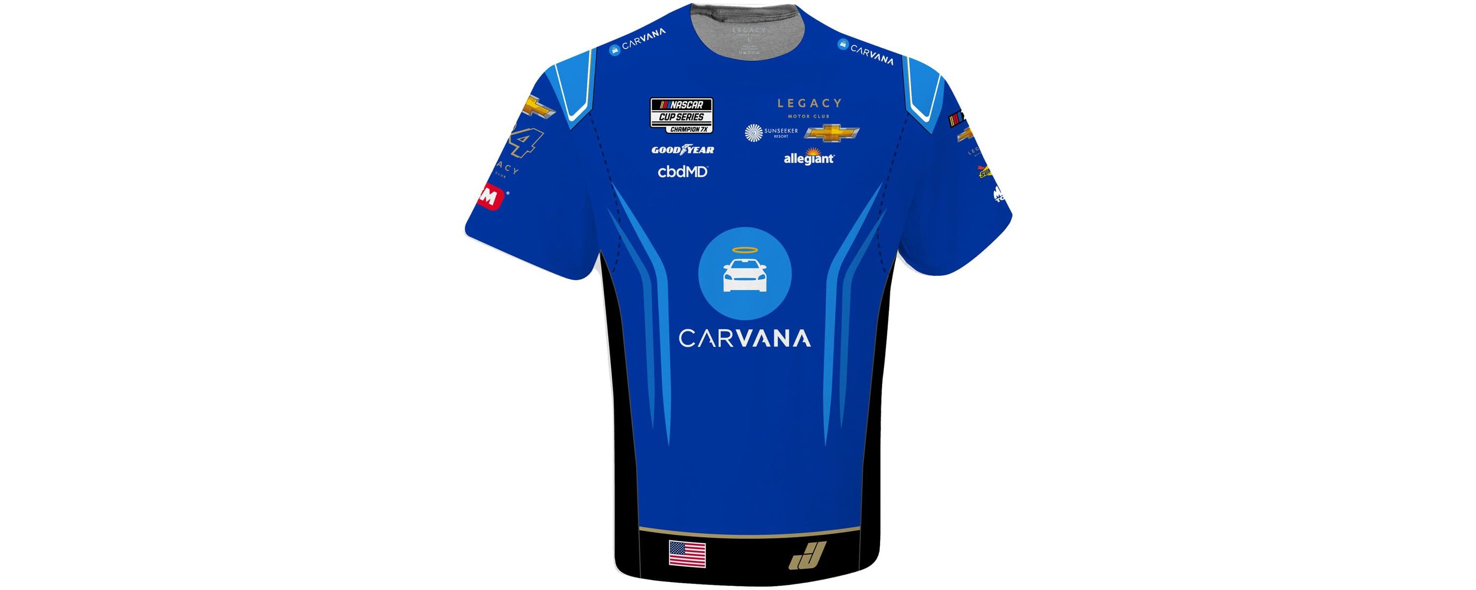 NASCAR Jimmie Johnson Carvana Sublimated Uniform T-Shirt