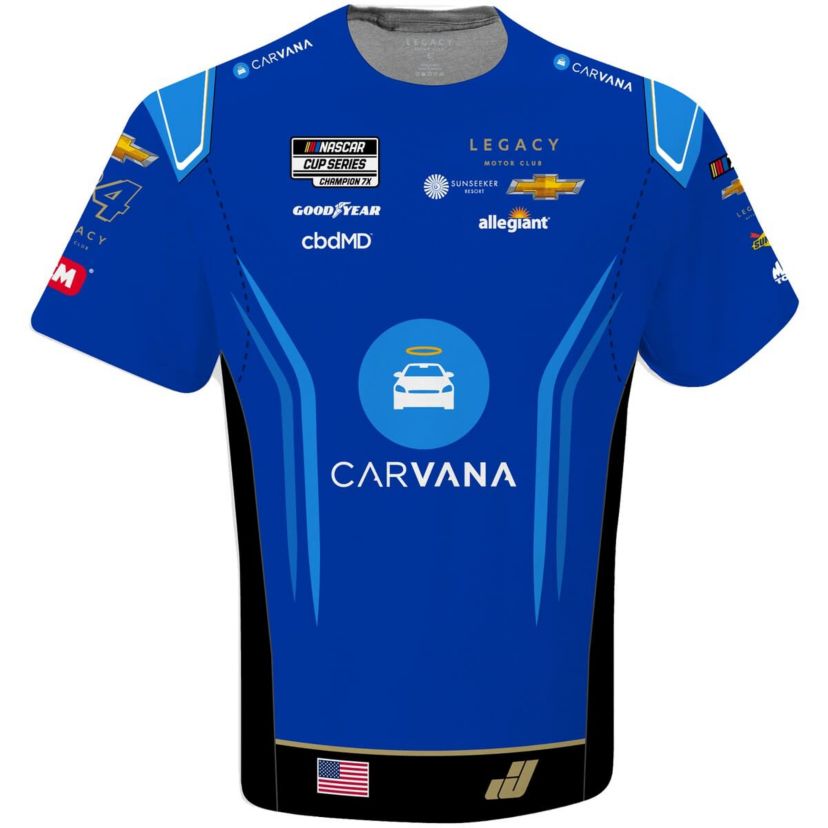 NASCAR Jimmie Johnson Carvana Sublimated Uniform T-Shirt