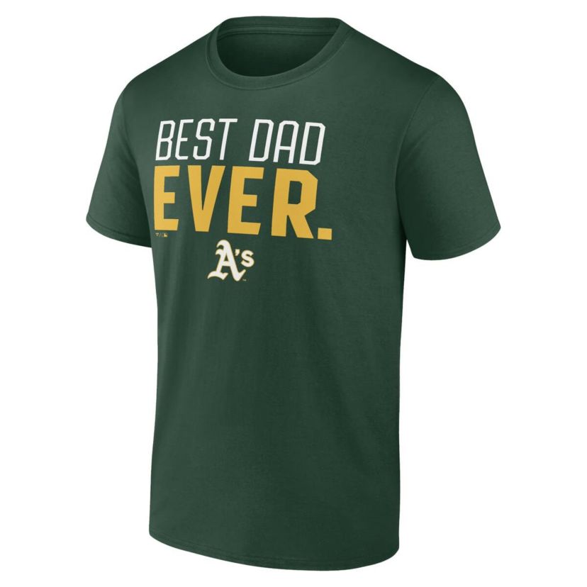 Oakland Athletics MLB Athletics Best Dad Ever T-Shirt