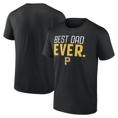 Fanatics MTO Label Men's MLB Pittsburgh Pirates Best Dad Ever T-Shirt, Black, 5XL