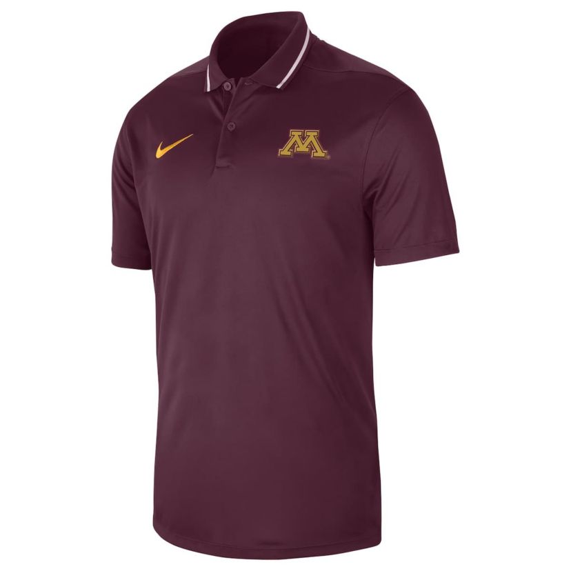 NCAA Nike Minnesota Golden Gophers 2023 Sideline Coaches Performance Polo