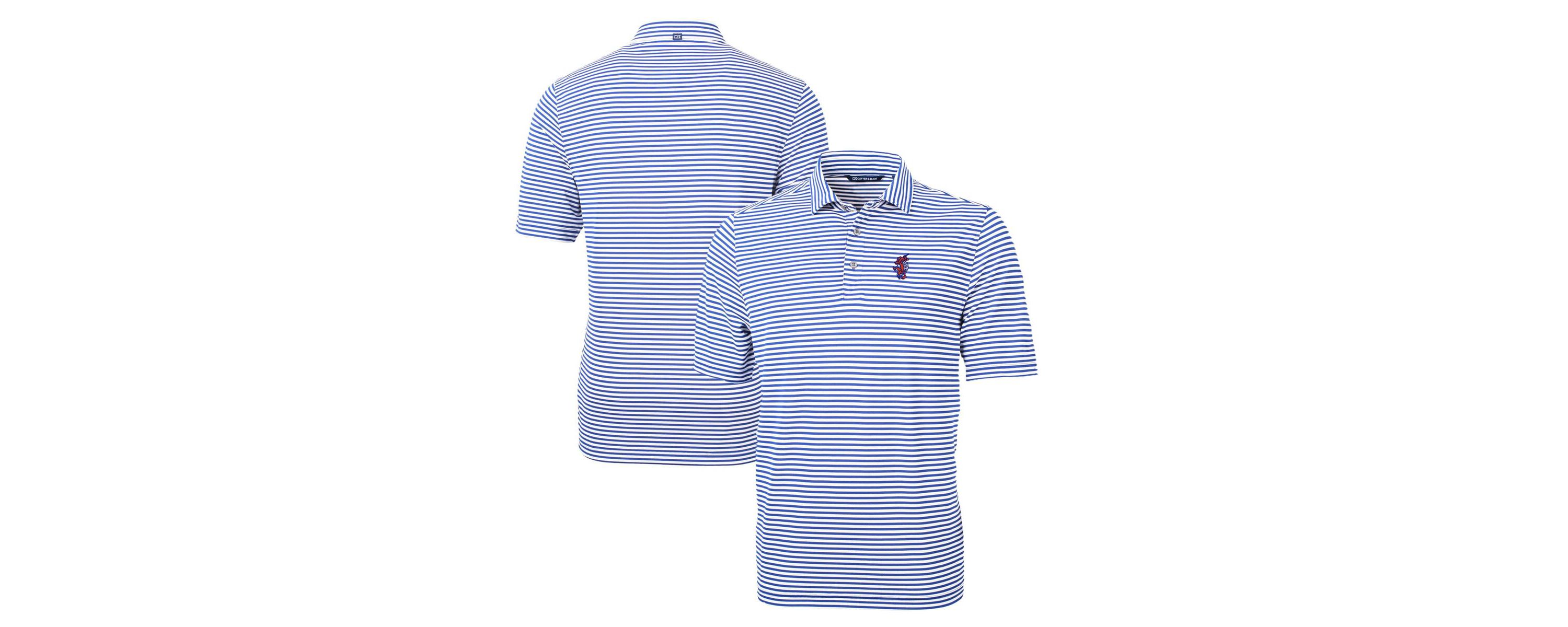 NCAA Florida Gators Swinging Gator Virtue Eco Pique Stripe Recycled Polo