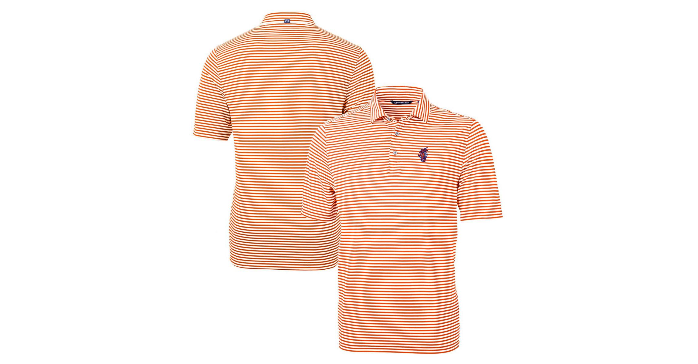 NCAA Florida Gators Swinging Gator Virtue Eco Pique Stripe Recycled Polo
