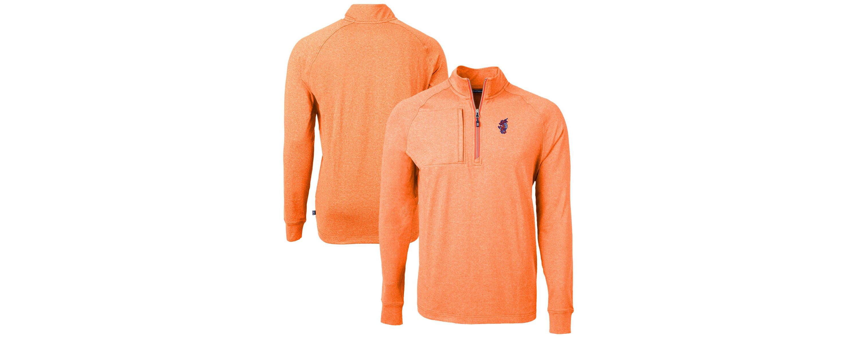NCAA Florida Gators Swinging Gator Adapt Eco Knit Hybrid Recycled Quarter-Zip Pullover Top