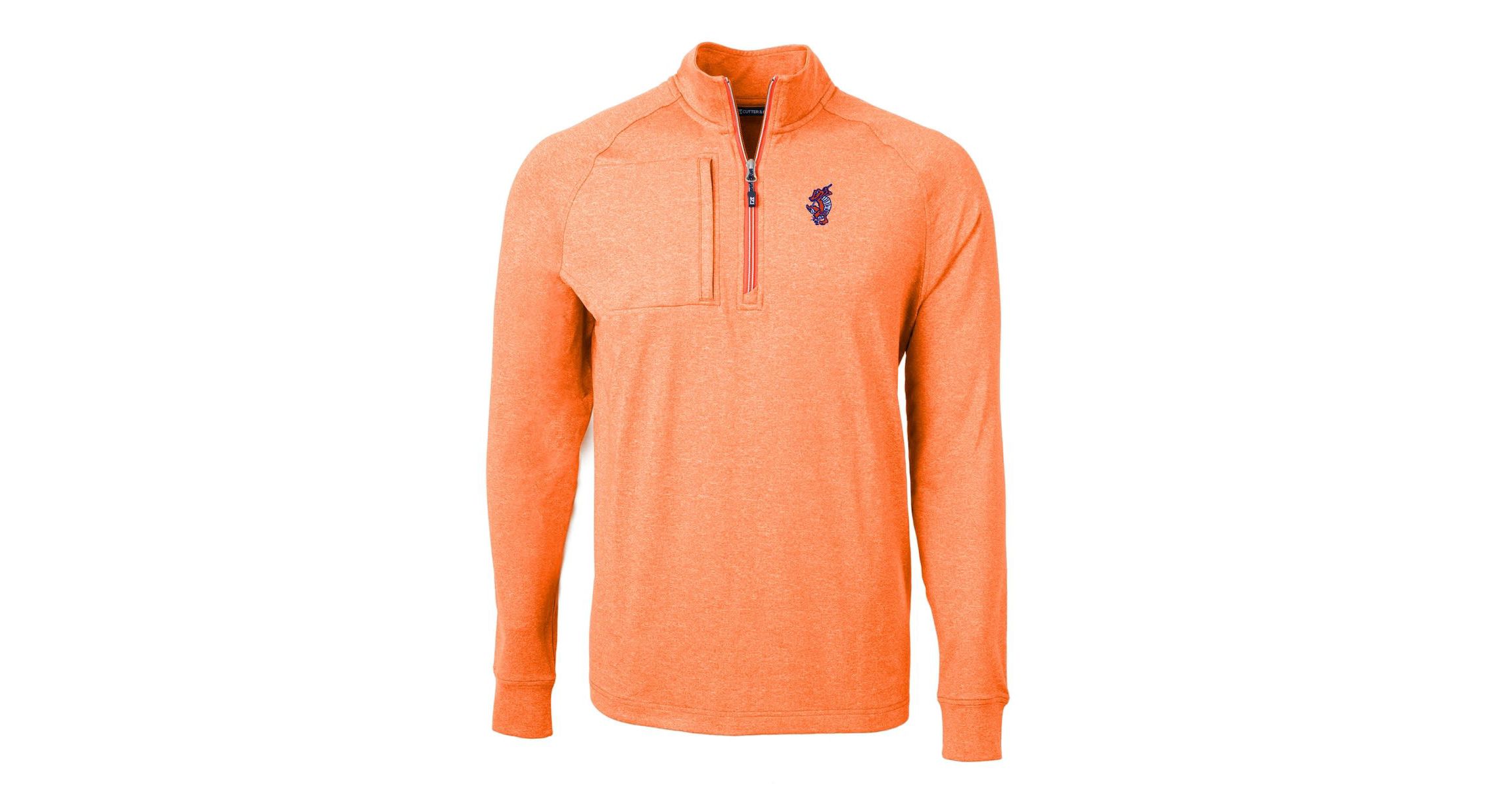 NCAA Florida Gators Swinging Gator Adapt Eco Knit Hybrid Recycled Quarter-Zip Pullover Top