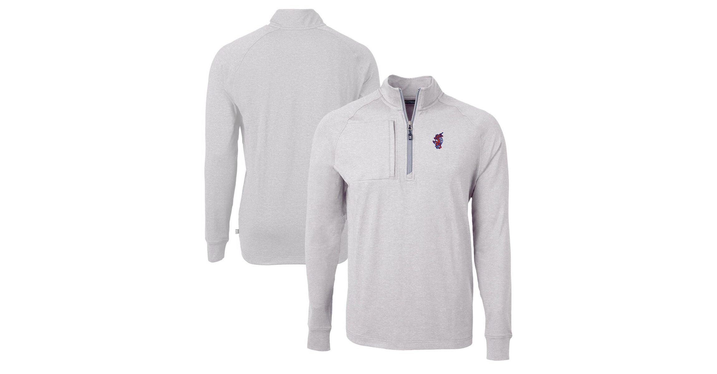 NCAA Florida Gators Swinging Gator Adapt Eco Knit Hybrid Recycled Quarter-Zip Pullover Top