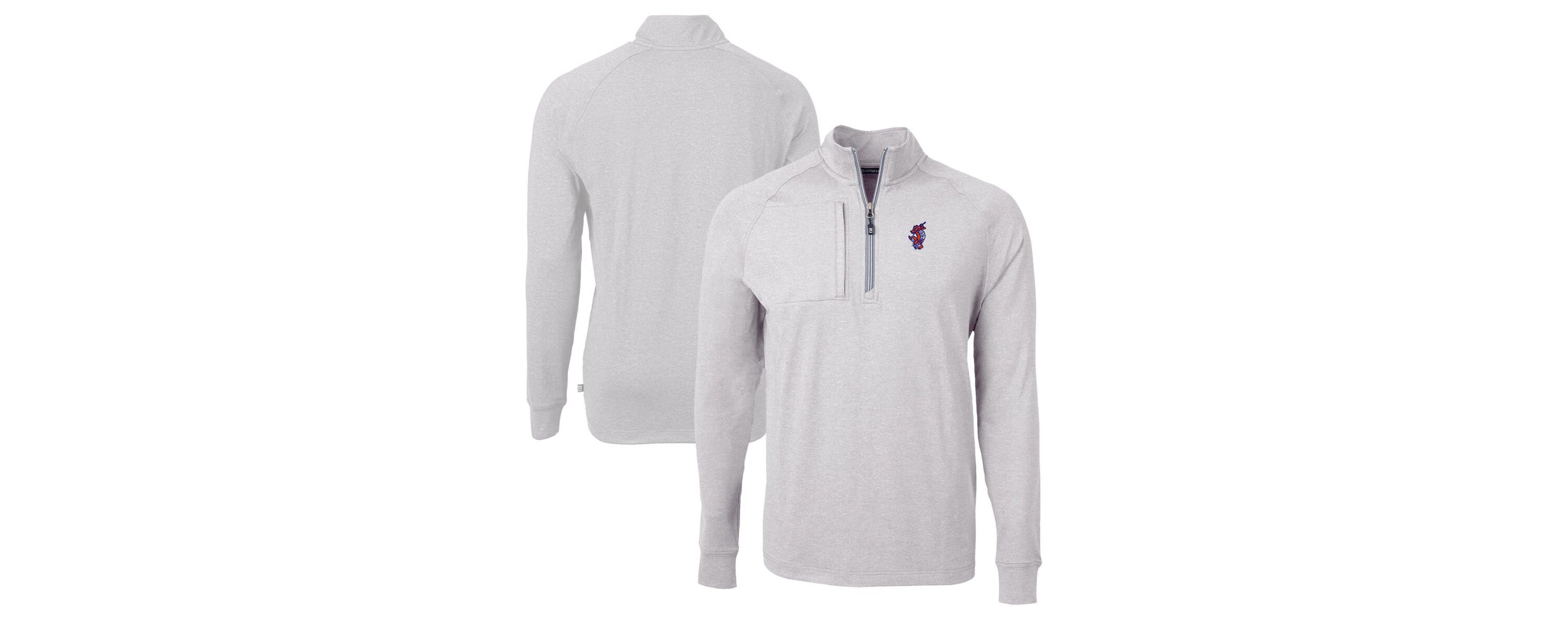 NCAA Florida Gators Swinging Gator Adapt Eco Knit Hybrid Recycled Quarter-Zip Pullover Top