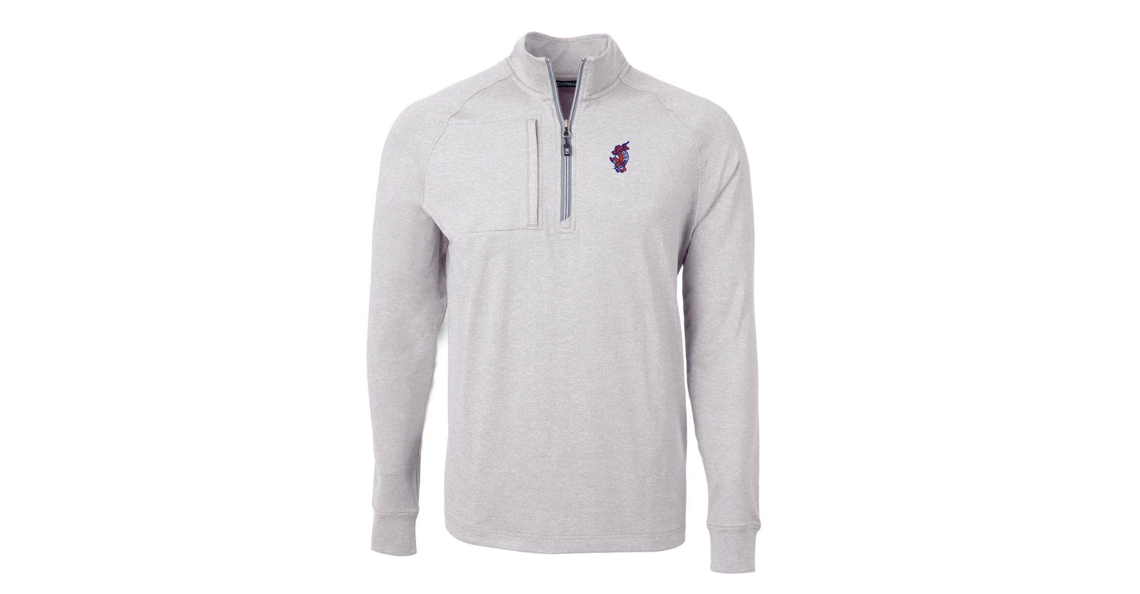 NCAA Florida Gators Swinging Gator Adapt Eco Knit Hybrid Recycled Quarter-Zip Pullover Top