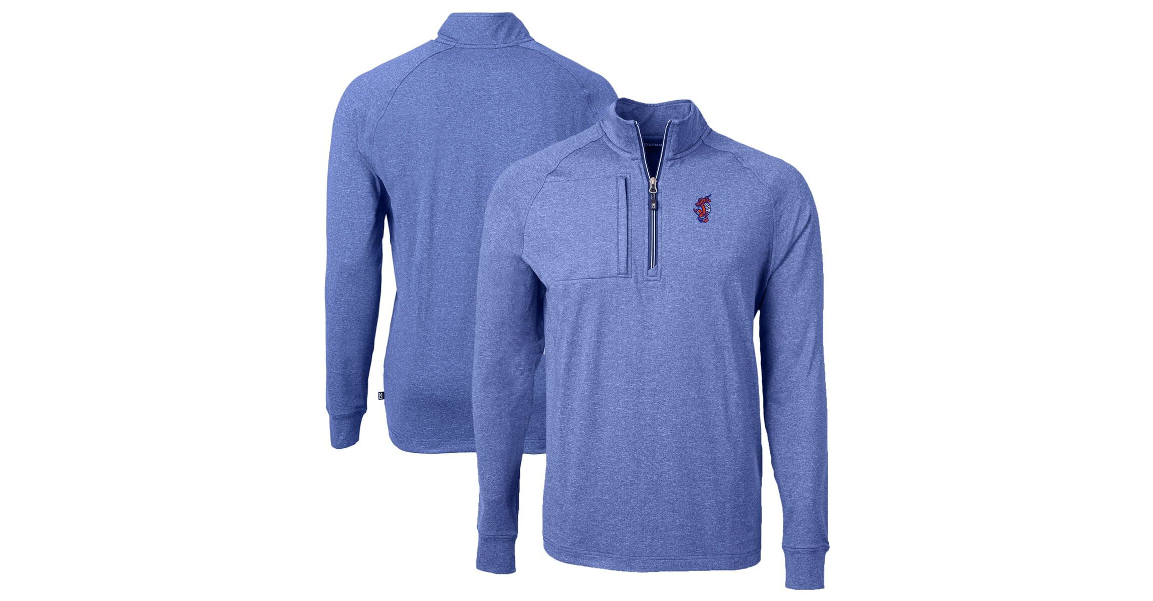 NCAA Florida Gators Swinging Gator Adapt Eco Knit Hybrid Recycled Quarter-Zip Pullover Top