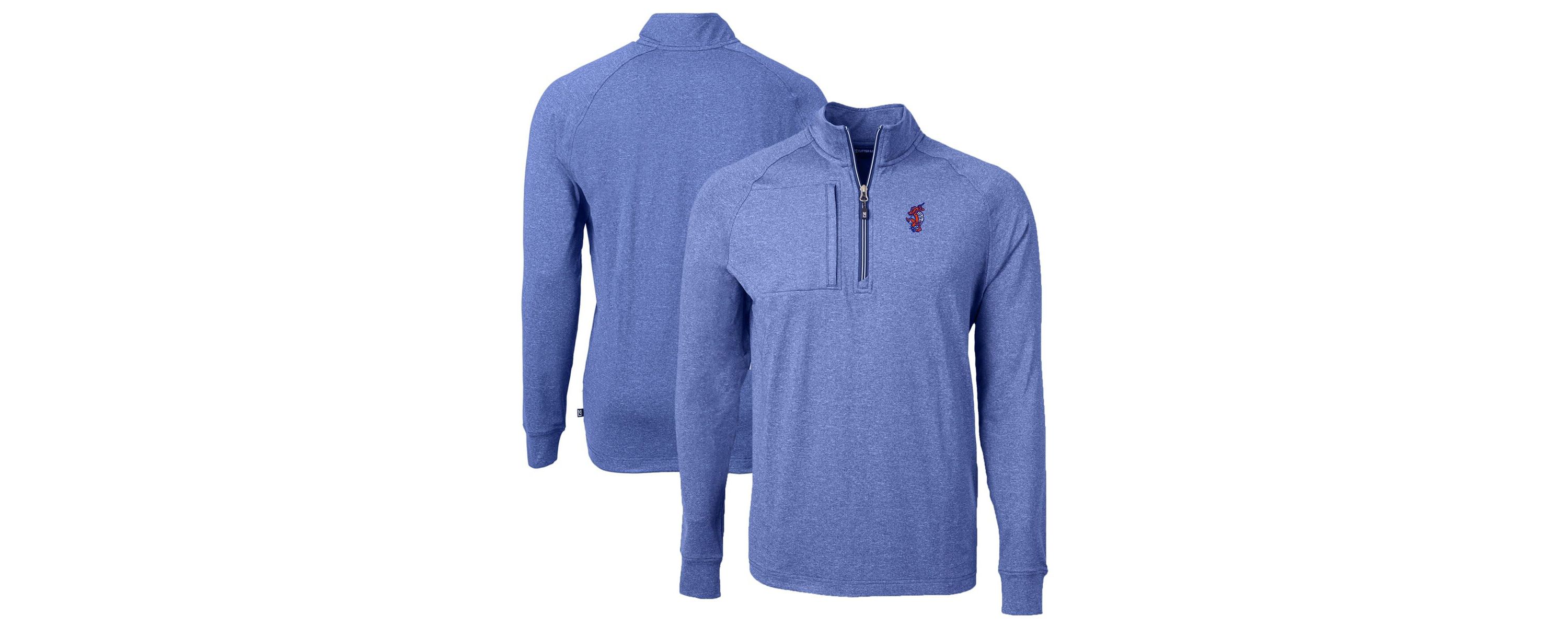 NCAA Florida Gators Swinging Gator Adapt Eco Knit Hybrid Recycled Quarter-Zip Pullover Top