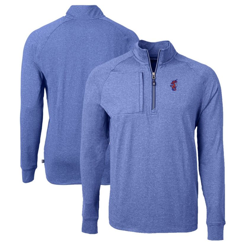NCAA Florida Gators Swinging Gator Adapt Eco Knit Hybrid Recycled Quarter-Zip Pullover Top