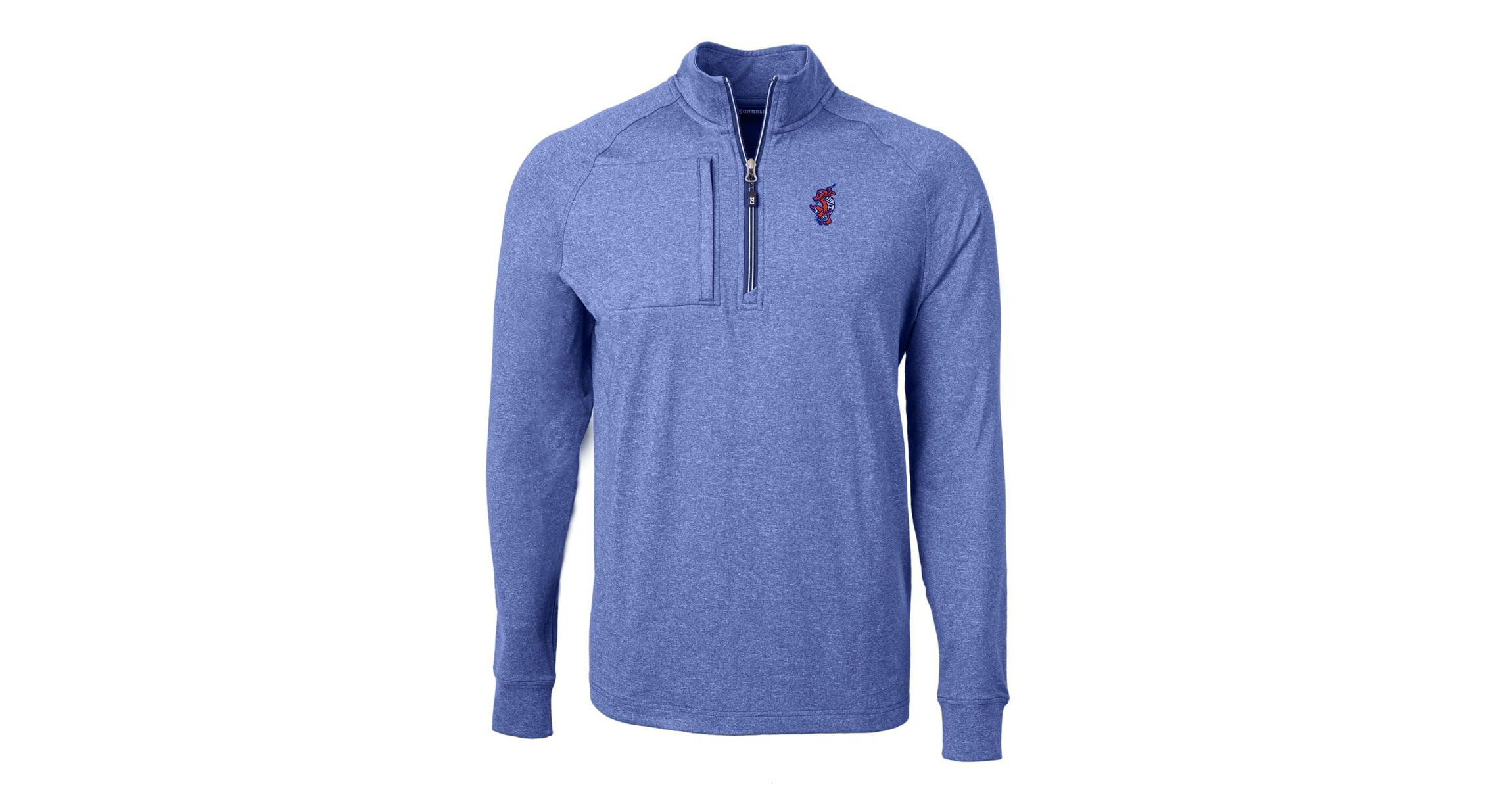 NCAA Florida Gators Swinging Gator Adapt Eco Knit Hybrid Recycled Quarter-Zip Pullover Top