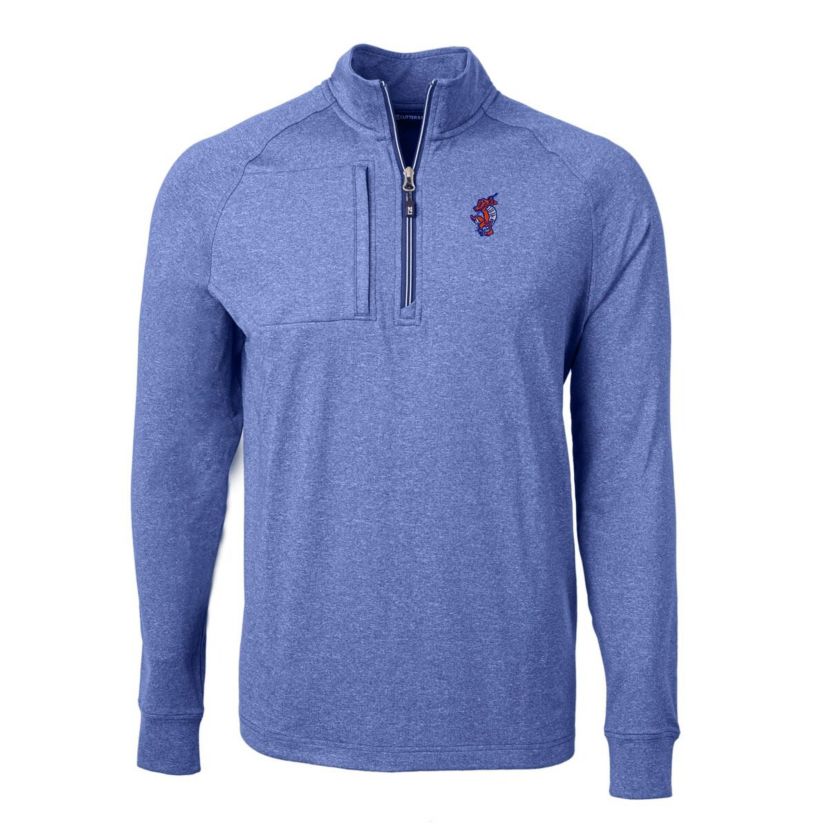 NCAA Florida Gators Swinging Gator Adapt Eco Knit Hybrid Recycled Quarter-Zip Pullover Top