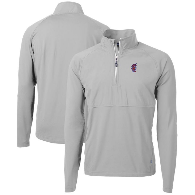NCAA Florida Gators Swinging Gator Adapt Eco Knit Hybrid Recycled Quarter-Zip Pullover Top