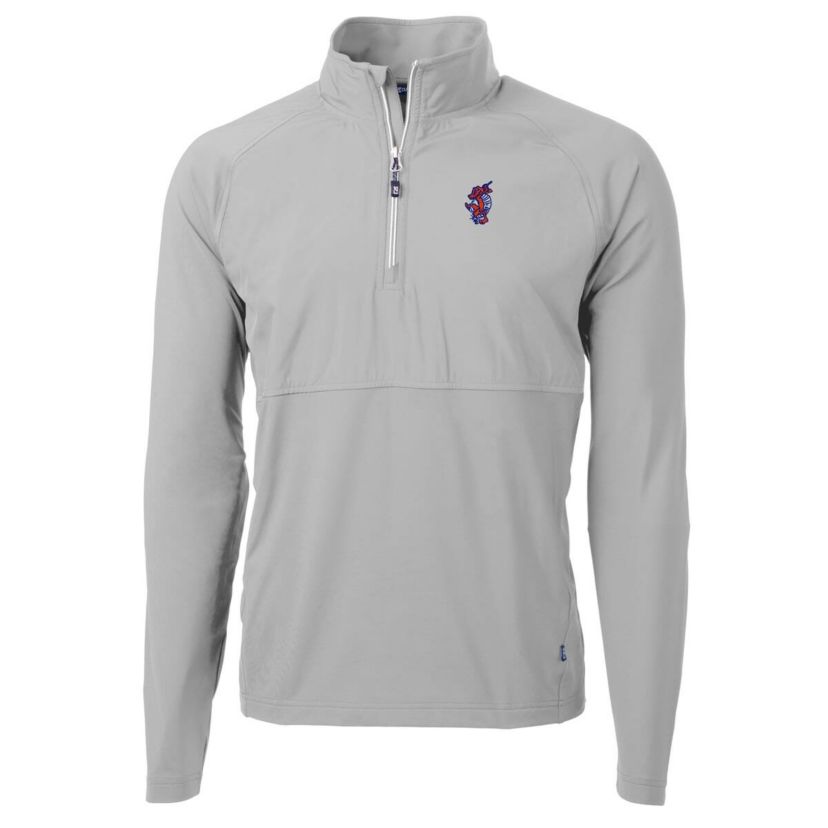 NCAA Florida Gators Swinging Gator Adapt Eco Knit Hybrid Recycled Quarter-Zip Pullover Top