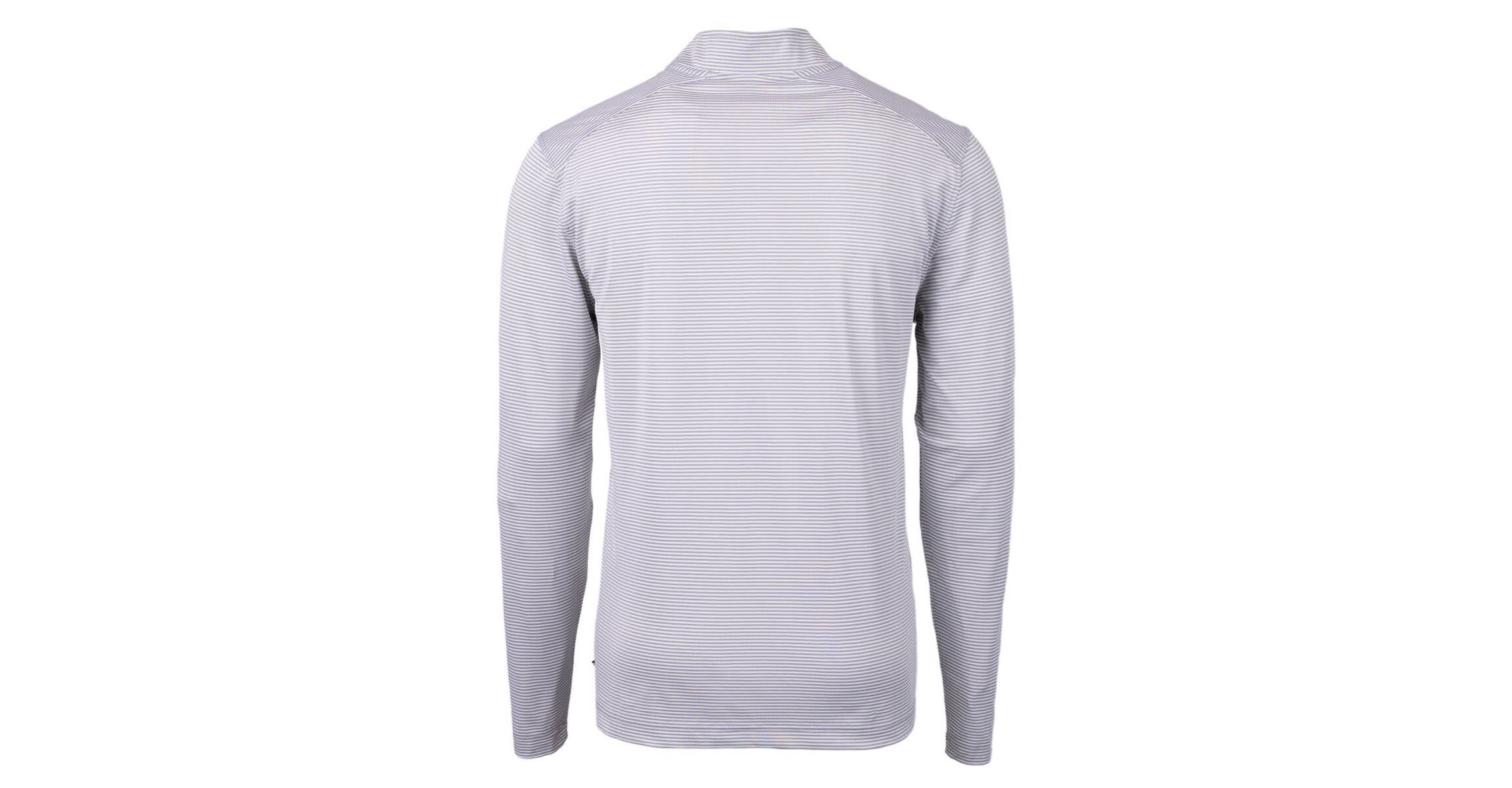 NCAA Florida Gators Swinging Gator Virtue Eco Pique Micro Stripe Recycled Quarter-Zip Pullover Top