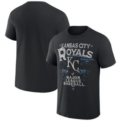 Darius Rucker Collection by Fanatics Men's MLB Kansas City Royals Beach Splatter T-Shirt, Black, Small