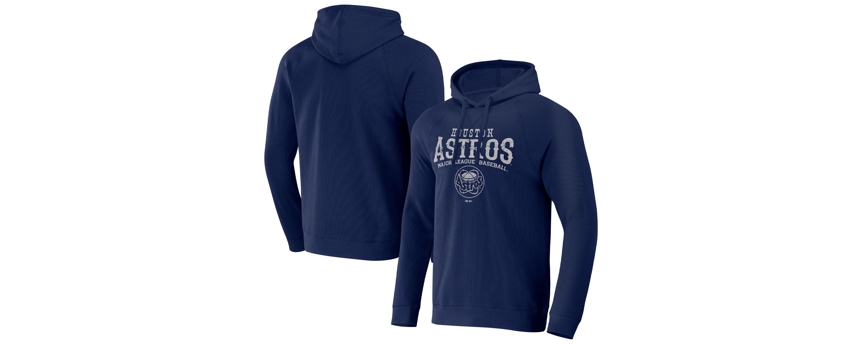 MLB Houston Astros Waffle-Knit Raglan Pullover Hoodie