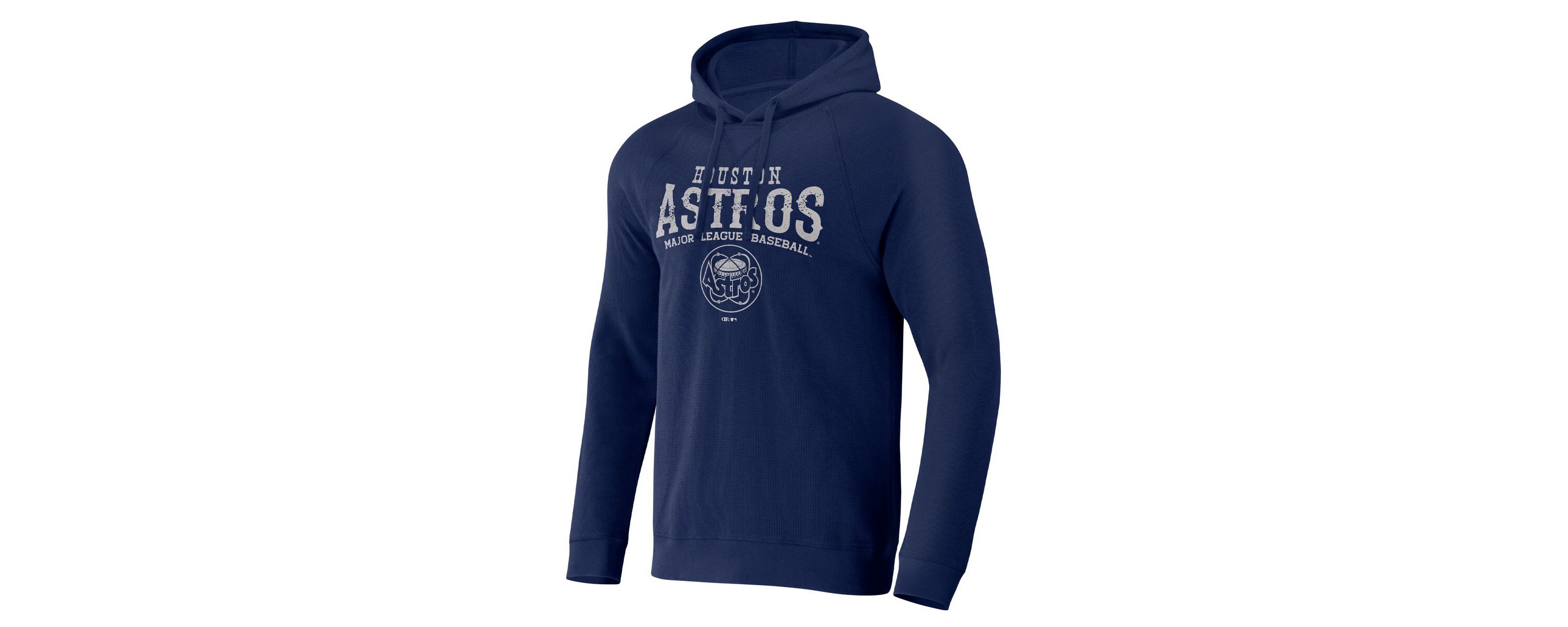 MLB Houston Astros Waffle-Knit Raglan Pullover Hoodie