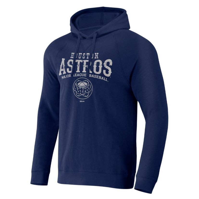 MLB Houston Astros Waffle-Knit Raglan Pullover Hoodie