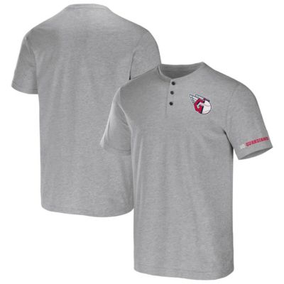Darius Rucker Collection by Fanatics Men's MLB Cleveland Guardians Henley T-Shirt