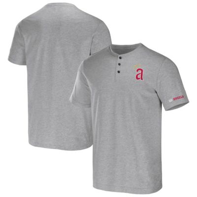 Darius Rucker Collection by Fanatics Men's MLB Los Angeles Angels Henley T-Shirt