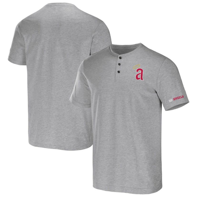 MLB Los Angeles Angels Henley T-Shirt