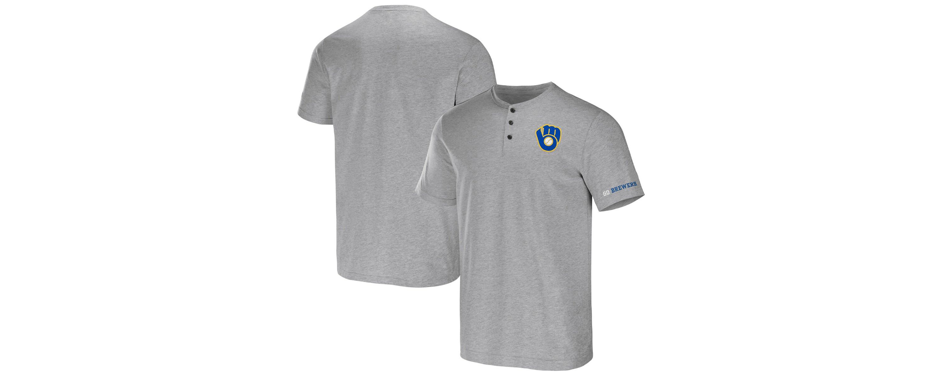 MLB Milwaukee Brewers Henley T-Shirt