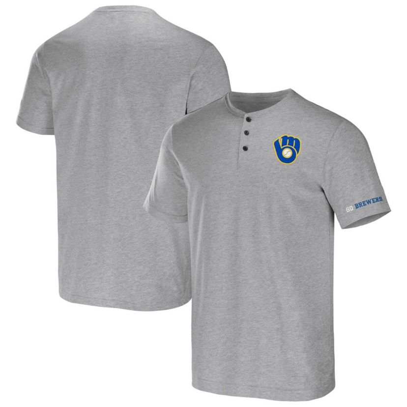MLB Milwaukee Brewers Henley T-Shirt