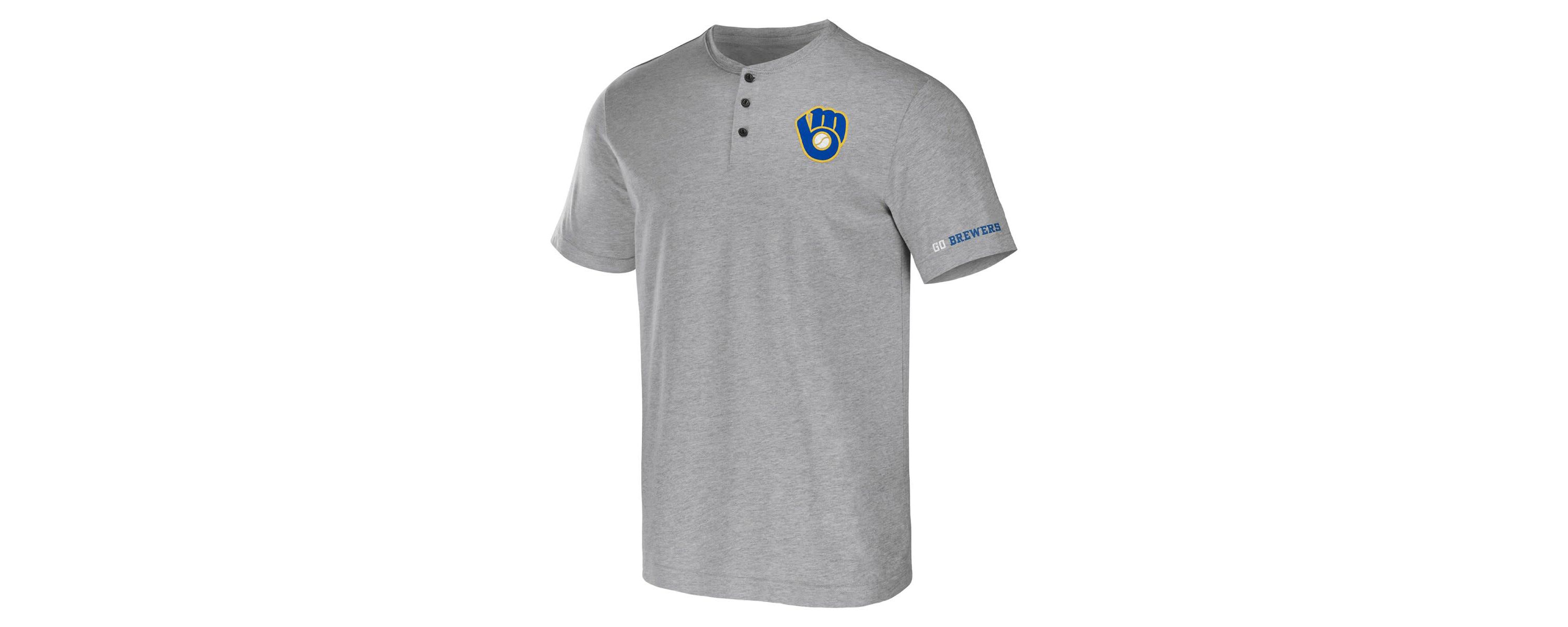 MLB Milwaukee Brewers Henley T-Shirt