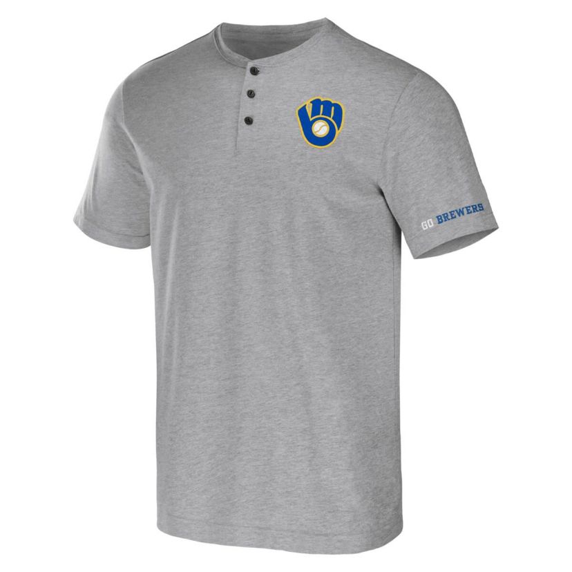 MLB Milwaukee Brewers Henley T-Shirt